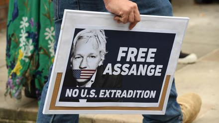Solidarität in Sydney: Auch in Australien gab es am Freitag eine Demonstration für Julian Assange.