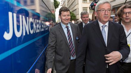 EU-Kommissionschef Jean-Claude Juncker (rechts) und Martin Selmayr. 