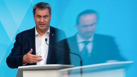 Bayern-MP Markus Söder (CSU) forderte von Impf-Muffel Hubert Aiwanger (Freie Wähler) eine Stellungnahme.