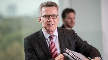 Bundesinnenminister Thomas de Maiziere (CDU).