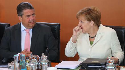 Kanzlerin Angela Merkel (CDU) und Vizekanzler Sigmar Gabriel (SPD).