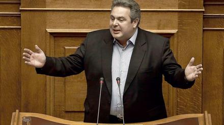 Panos Kammenos, rechtspopulistischer Verteidigungsminister Griechenlands..