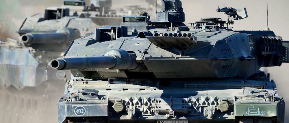 Made in Germany - der Kampfpanzer "Leopard 2 A6". 