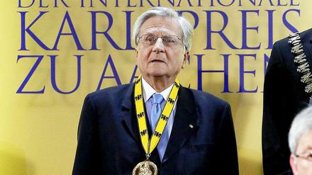 Jean-Claude Trichet wurde am Donnerstag mit dem Karlspreis ausgezeichnet.