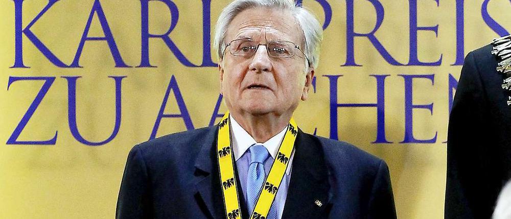 Jean-Claude Trichet wurde am Donnerstag mit dem Karlspreis ausgezeichnet.