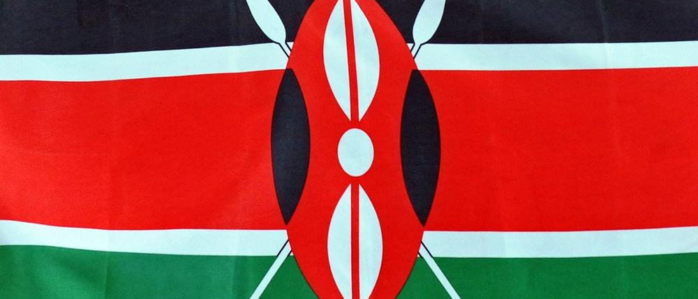 Ein kenianische Flagge, Sinnbild für eine Koalition aus SPD, CDU und Grünen. 