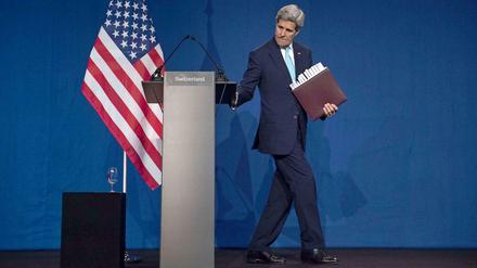 Geschafft: US-Außenminister John Kerry konnte die Verhandlungen mit Teheran erfolgreich beenden.