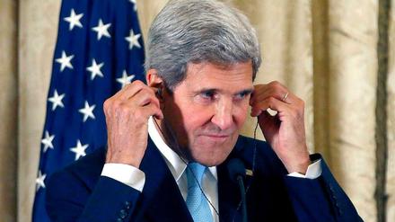 Kritisierter Außenminister Kerry: "Aufräumen nach dem Shitstorm"