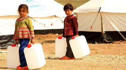 Auch sie zählen mit: Kinder in einem von der UN betreuten Flüchtlingscamp für syrische Bürgerkriegsflüchtlinge im Nordirak.