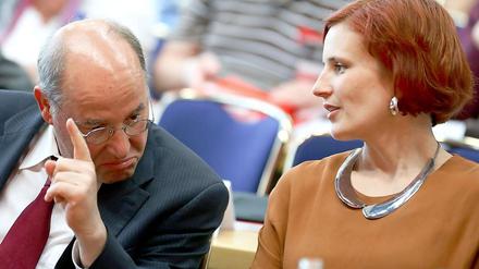 Linken-Chefin Katja Kipping beim Parteitag in Dresden