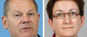 Ein Westdeutscher und eine Ostdeutsche wollen die SPD führen: Olaf Scholz und Klara Geywitz.1