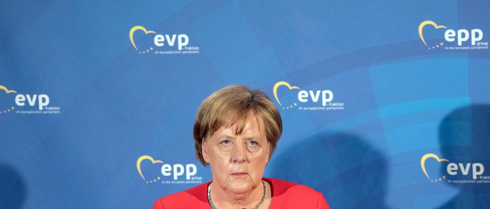 Bundeskanzlerin Angela Merkel bei der Klausur der EVP-Fraktion