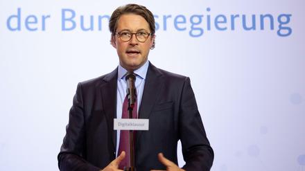Andreas Scheuer (CSU), Bundesminister für Verkehr und digitale Infrastruktur.