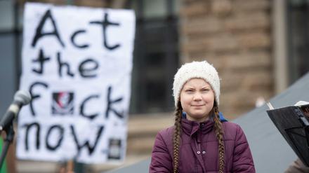 Erst Gefahr, dann Vorbild für die deutsche Politik? Klima-Aktivistin Greta Thunberg in Hamburg.