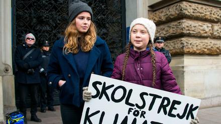 Die Klimaaktivistinnen Greta Thunberg und Luisa Neubauer.