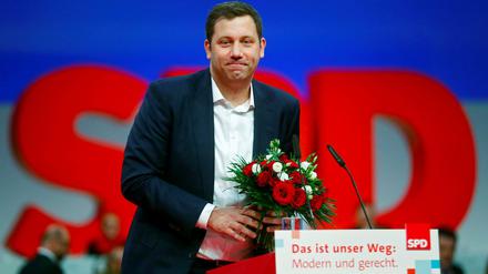 Der Neue: SPD-Generalsekretär Lars Klingbeil nach seiner Wahl 