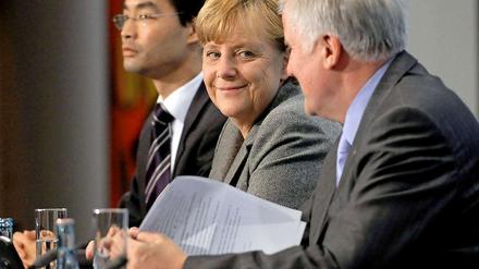 Ausnahmsweise mal einig: Philipp Rösler, Angela Merkel und Horst Seehofer.