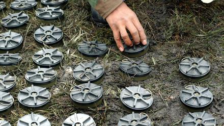 In Kolumbien gesammelte Landminen (Archivbild)