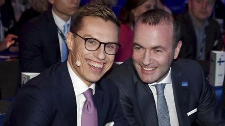 Alexander Stubb aus Finnland oder der Deutsche Manfred Weber? Einer von beiden wird Spitzenkandidat der EVP für die Europawahl 2019.