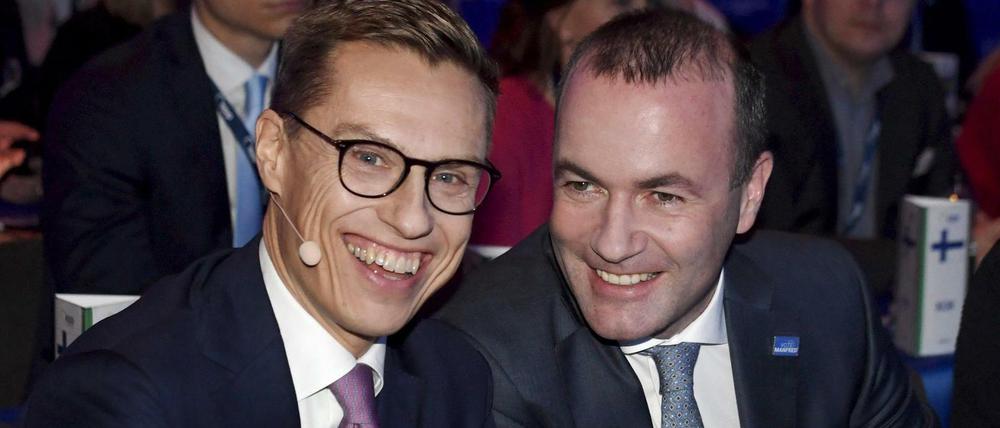 Alexander Stubb aus Finnland oder der Deutsche Manfred Weber? Einer von beiden wird Spitzenkandidat der EVP für die Europawahl 2019.