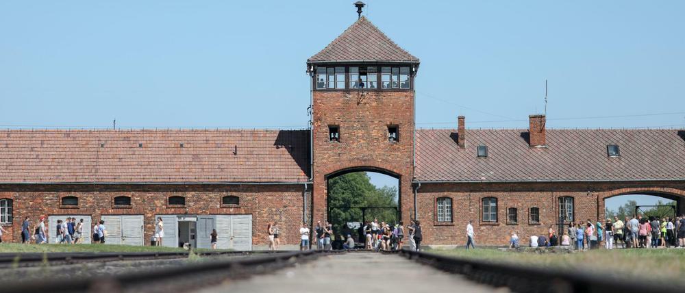 Todesfabrik: Das frühere deutsche Vernichtungslager Auschwitz-Birkenau in Oswiecim