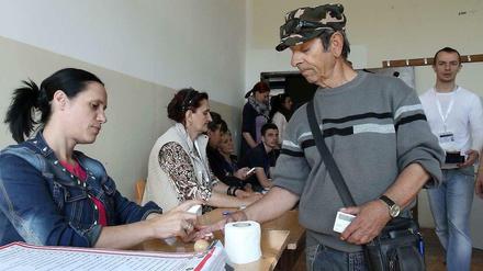 Auch Serben im Norden des Kosovo haben abgestimmt.