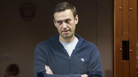Alexej Nawalny bei einer Gerichtsanhörung im Februar. Seit Ende März befindet sich der 44-Jährige im Hungerstreik. 