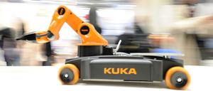 Ein kleiner Roboter der Firma Kuka