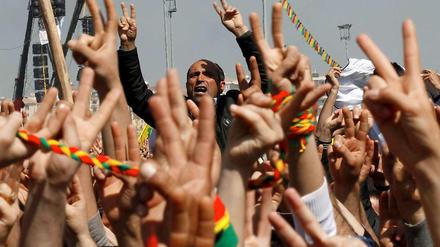 Ein besseres neues Jahr? Kurden in Diyarbakir während der Feier des Newroz-Festes vergangene Woche