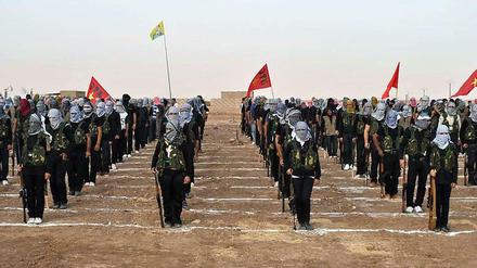 Kurdische Kämpfer.