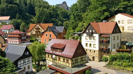Zu wenig los in der ländlichen Wirtschaft? Rathen in der Sächsischen Schweiz. 