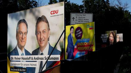 Die CDU mit Ministerpräsident Reiner Haseloff liegt laut einer Umfrage vorne.