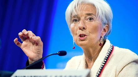 IWF-Chefin Christine Lagarde bleibt unnachgiebig - nur ein Schuldenschnitt kann ihrer Ansicht nach Griechenlands Probleme lösen.