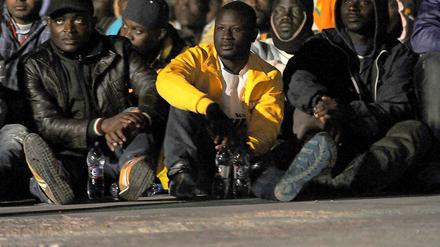 Was wird aus ihnen? Afrikanische Flüchtlinge auf Lampedusa.