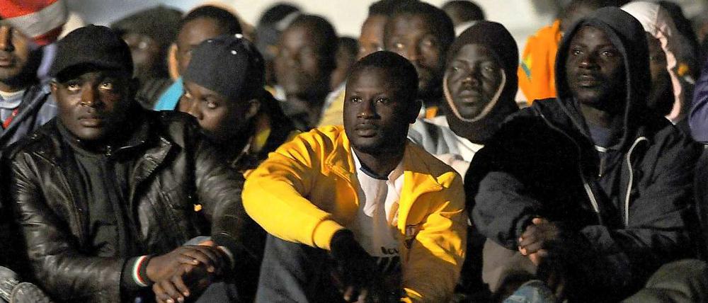 Was wird aus ihnen? Afrikanische Flüchtlinge auf Lampedusa.