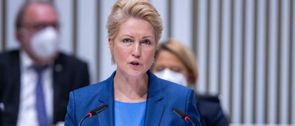 Mecklenburg-Vorpommerns Ministerpräsidentin Manuela Schwesig will nicht zurücktreten.