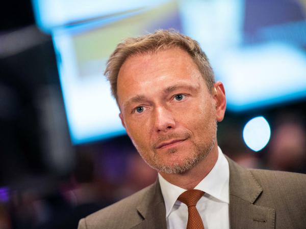 Christian Lindner, FDP-Bundesvorsitzender, spricht über die Hochrechnungen der Landtagswahl Thüringen.