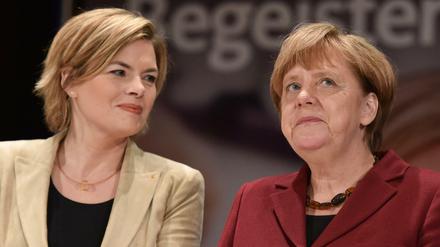 In der Frage wie der Flüchtlingszustrom zu bewältigen ist, herrscht Uneinigkeit zwischen Julia Klöckner und der Kanzlerin.