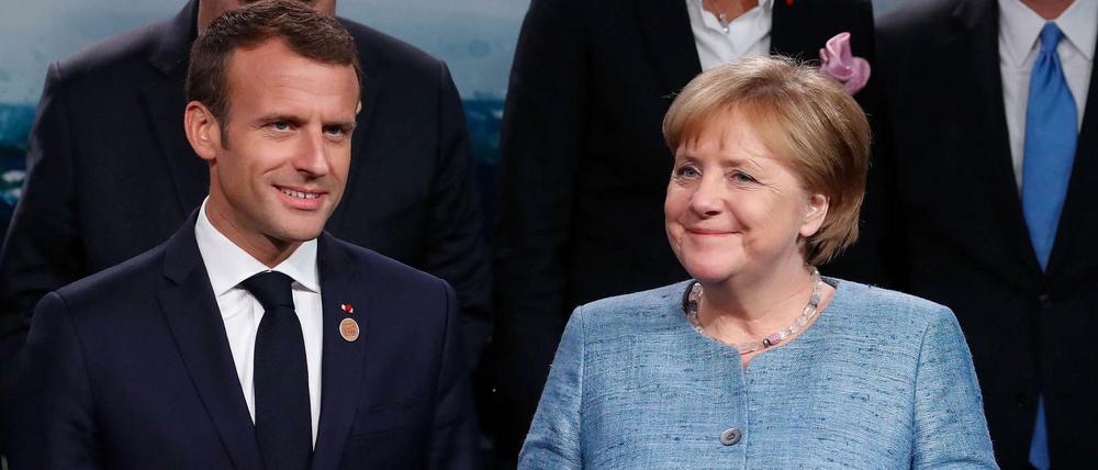 Frankreichs Präsident Emmanuel Macron und Kanzlerin Angela Merkel.