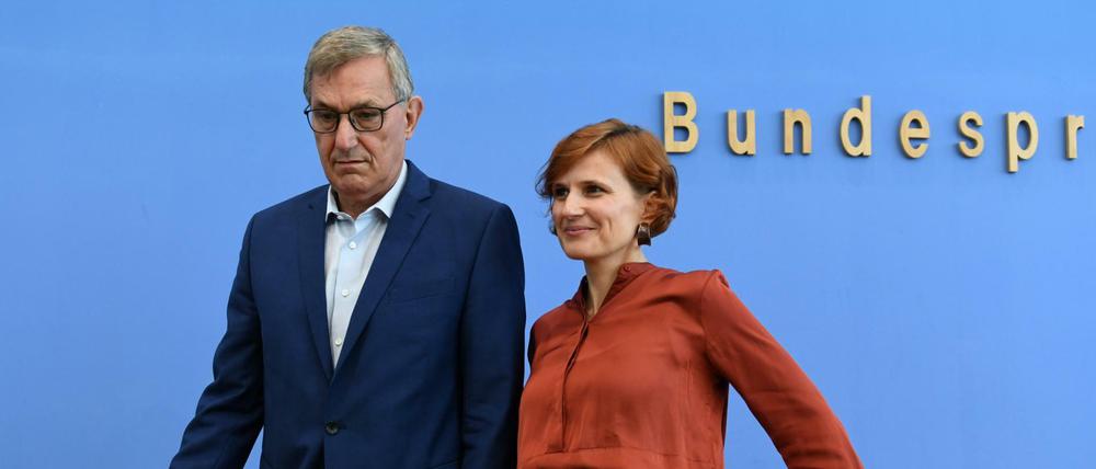 Geschwächt nach der Niederlage bei der Europawahl: Linken-Parteichefs Bernd Riexinger, Katja Kipping.