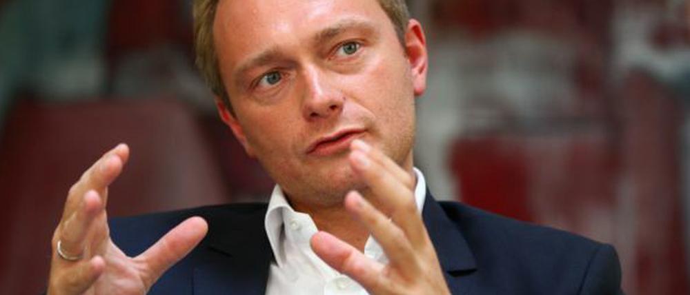 Christian Lindner, Chef des größten FDP-Landesverbands Nordrhein-Westfalen.