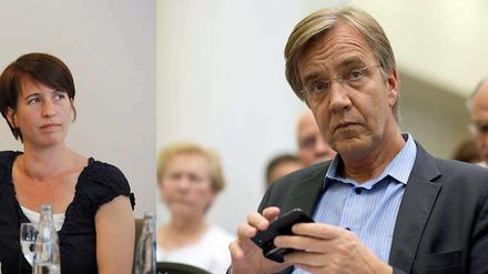 Katharina Schwabedissen will nur für den Parteivorsitz kandidieren, wenn Dietmar Bartsch nicht antritt, der aber bekräftigt seinen Willen zur Kandidatur.