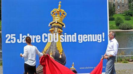 Die Linke in Sachsen hat's gern plakativ. Doch bei der Formulierung der Wahlprogramme hapert es offenbar mächtig.