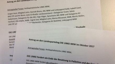 Kreis der Antragsteller deutlich geschrumpft: Anti-Israel-Antrag für den Parteitag der NRW-Linken