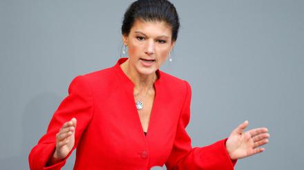 Linksfraktionschefin Sahra Wagenknecht. 