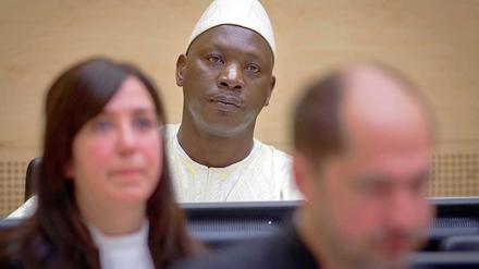 Der ehemalige kongolesische Rebellenführer Lubanga zeigte keine Regung vor Gericht.