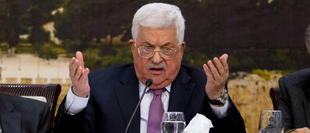 Palästinenserpräsident Mahmud Abbas 