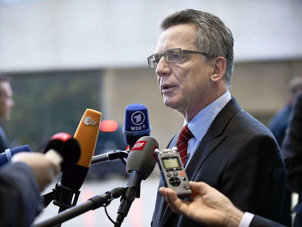 Innenminister Thomas de Maizière am Donnerstag in Luxemburg