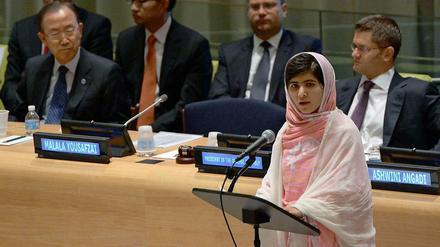 Malala Yousafzai im vergangenen Juli bei ihrer Rede vor den Vereinten Nationen.