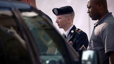 Der mutmaßliche Wikileaks-Informant Bradley Manning vor Gericht.